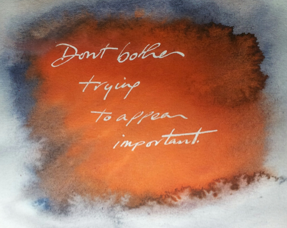 Don't Bother - Handwriting print by Lee Devonish, 2014.
