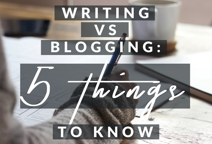 creative writing vs blogging