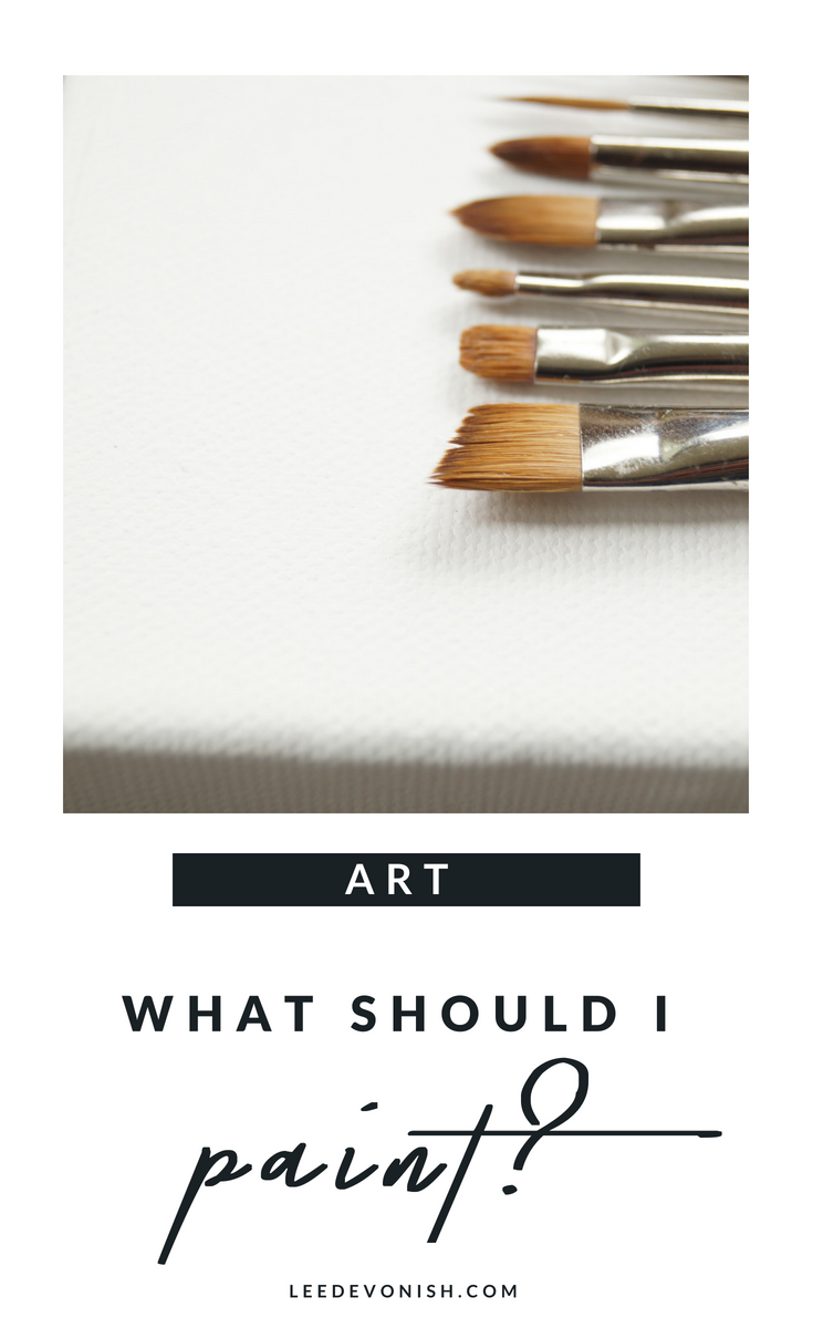 If you've ever asked, "what should I paint?", you're not alone. For some artists, choosing subject matter is easy, and for others it isn't.