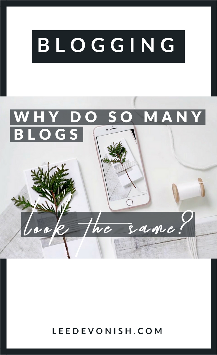 Why do so many blogs look the same? Exploring the visual language of blogging.