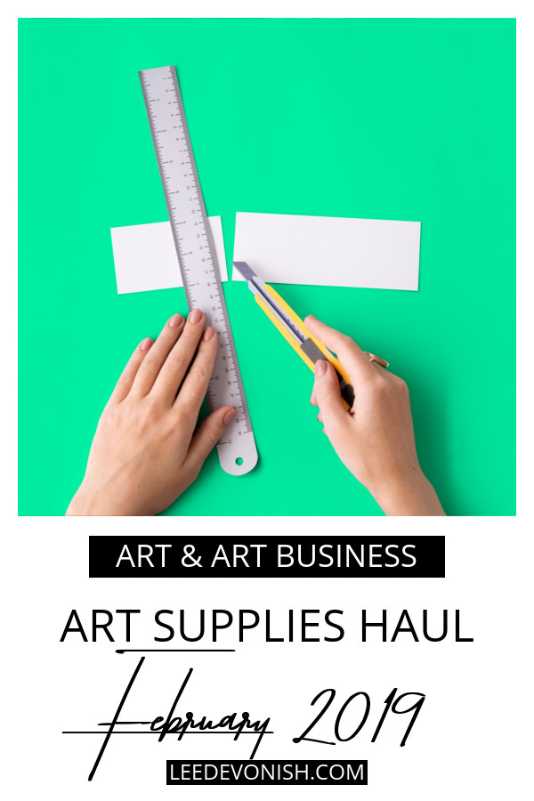 Art supplies haul February 2019