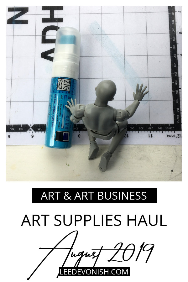 Art supplies haul August 2019