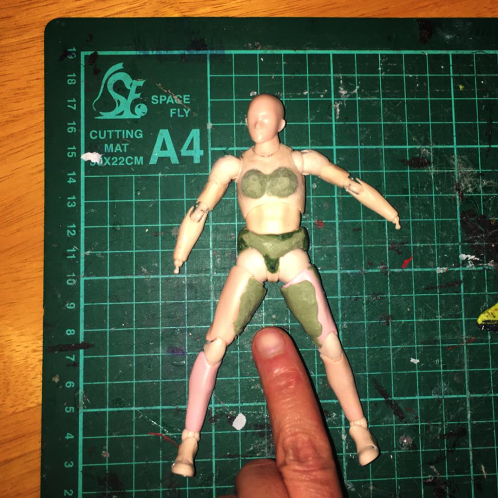 Kitbashing Body Kun to become female figure