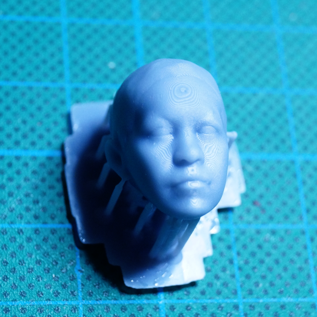 3D printed head for ball jointed figure - 3D printing myself
