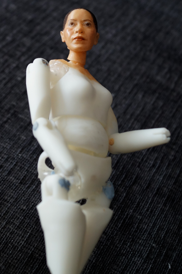 First prototype of custom designed articulated figure