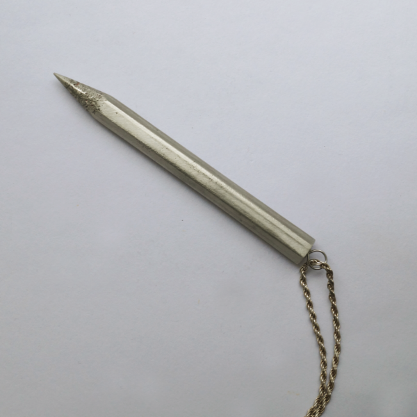 pewter pencil pendant